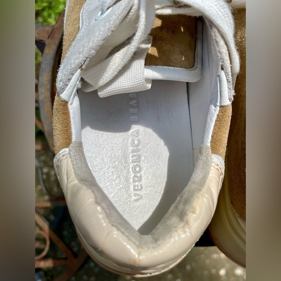 Veronica Beard Sneakers Suede Colorblock Women’s US 7.5 Designer Leather - Picture 7 of 16